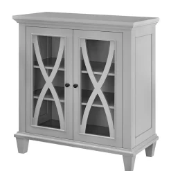 Glastüren-Kommode im Vintage Look - Dikono