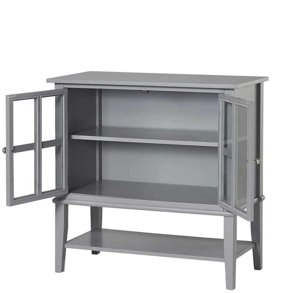 Glastüren-Schrank im Vintage Look - Radius