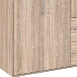 Gleittüren-Kleiderschrank mit vier Schubladen - Zayun