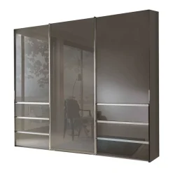 Gleittürenschrank in Braun Glasfront - Padrig