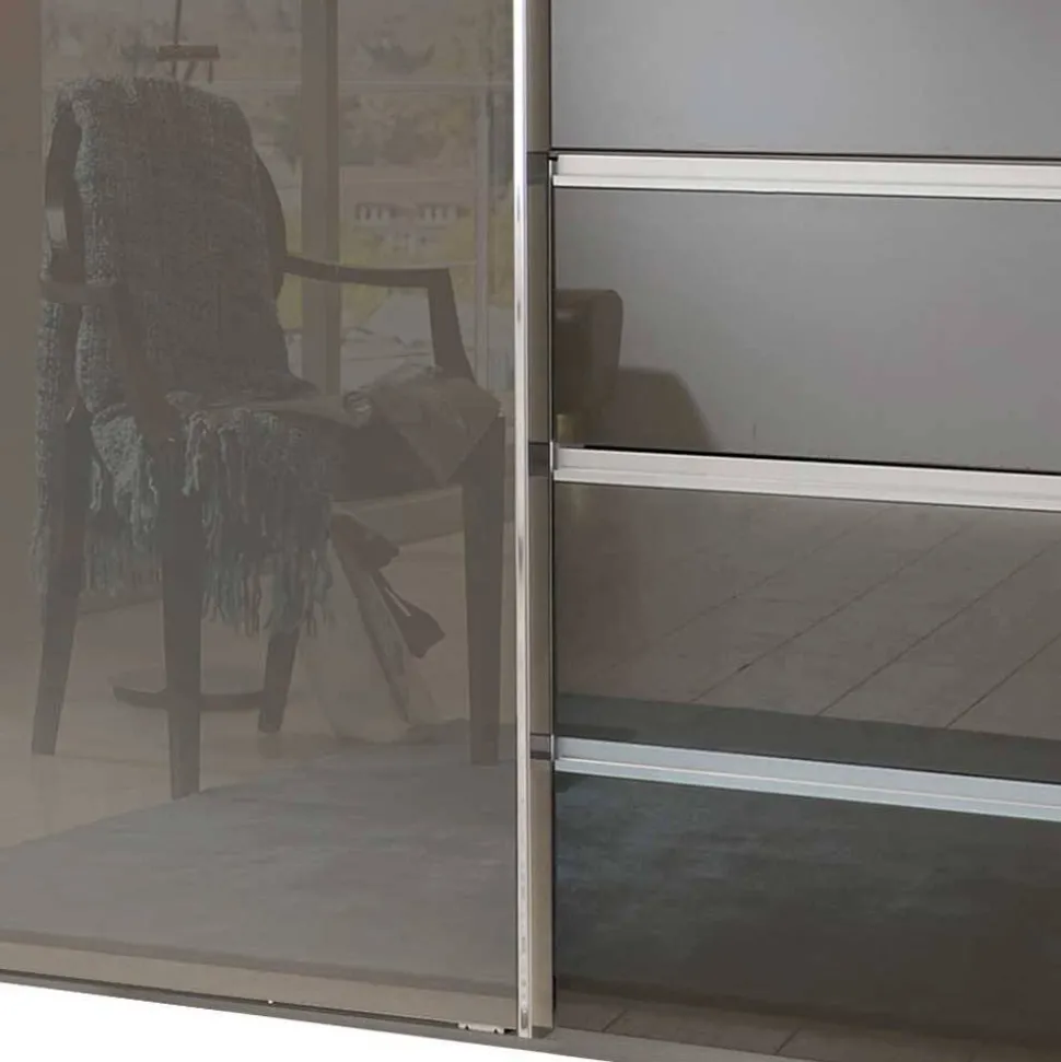 Gleittürenschrank in Braun Glasfront - Padrig