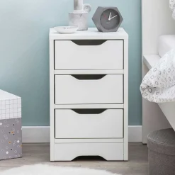 Günstige Nachtkommode mit drei Schubladen - Jian