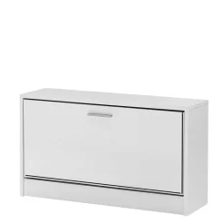 Günstige Schuhbank in Weiß mit Klappe Same 80 cm breit