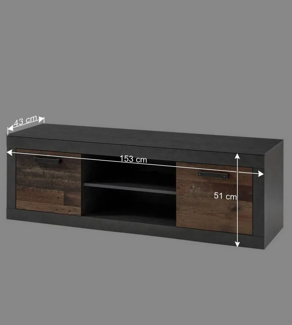 Günstige TV Wohnwand Möbel Set - Timuras (dreiteilig)