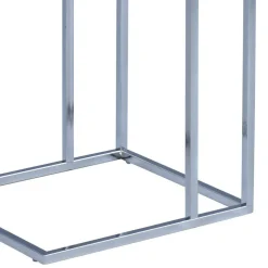 Günstiger Beistelltisch mit Betonoptik Lady & Metallgestell verchromt