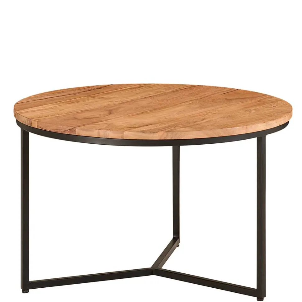 Günstiger Couchtisch aus Akazie Massivholz - Tsinaton