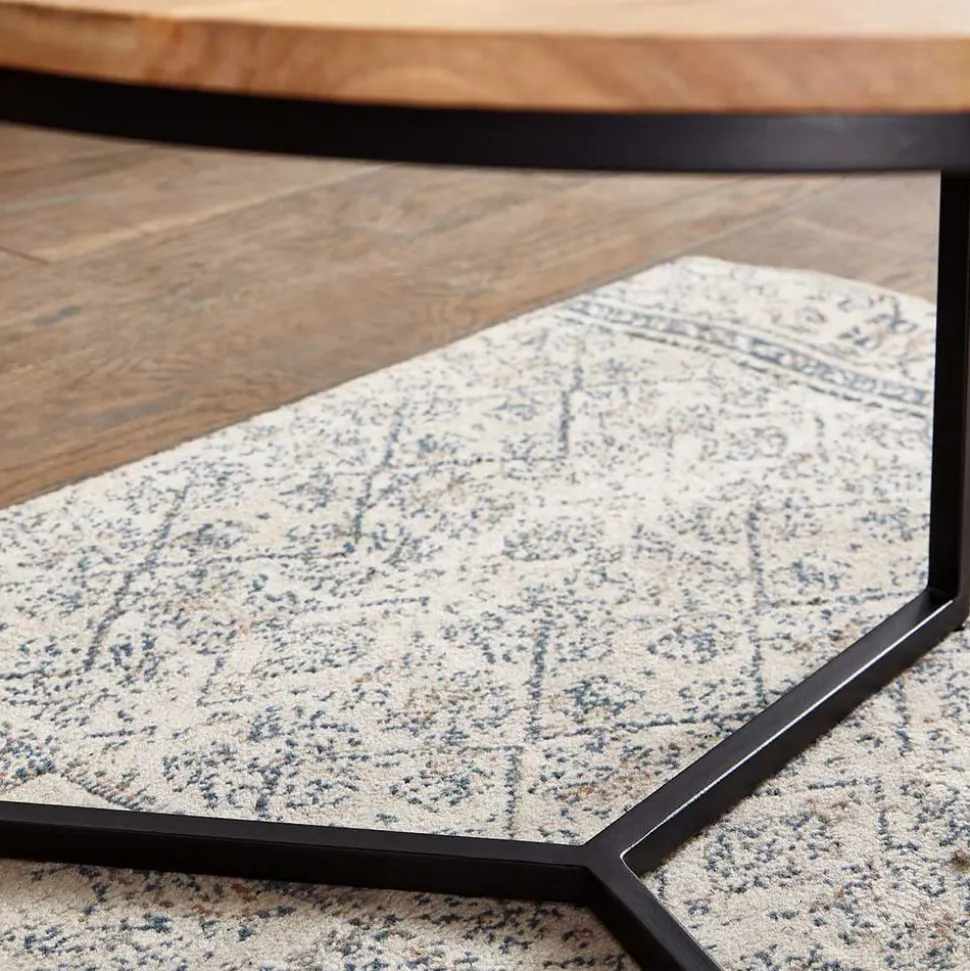 Günstiger Couchtisch aus Akazie Massivholz - Tsinaton