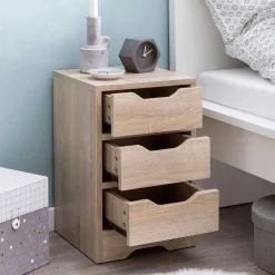 Günstiger Schubladen Nachtschrank in 31x49x31 - Navarra