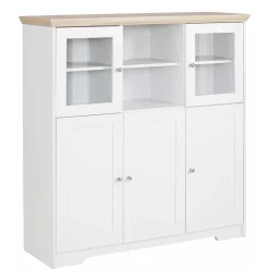 Günstiges Landhaus Highboard 125x125x35 - Akedra