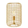 Goldene Tischlampe mit Gitterschirm - Salmasion