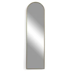 Goldener Designspiegel - oben bogenförmig - Zolencas