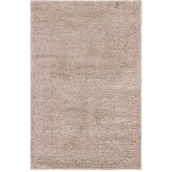 Graubrauner Teppich mit Hochflor - Liv