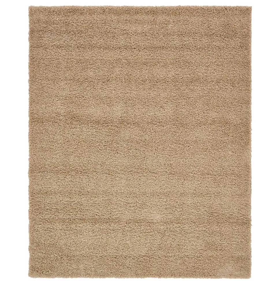 Graubrauner Teppich mit Hochflor - Liv