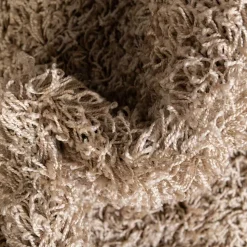 Graubrauner Teppich mit Hochflor - Liv