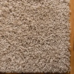 Graubrauner Teppich mit Hochflor - Liv