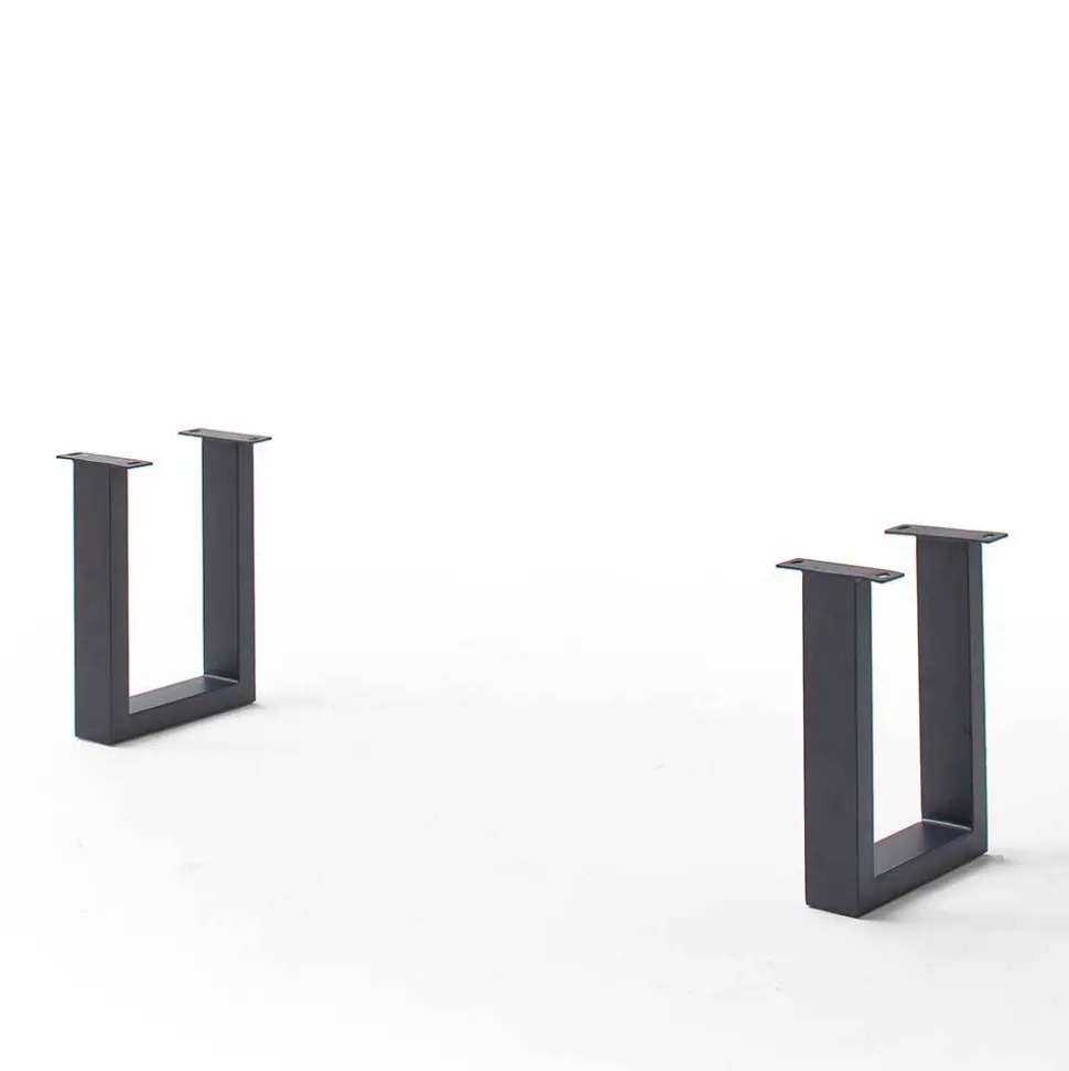 Graue Baumkanten Küchenbank aus Akazie - Joella