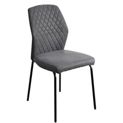 Graue Stoffstühle modern - Lenox (4er Set)