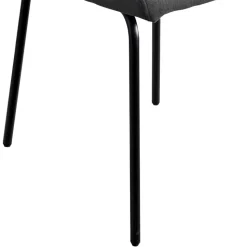 Graue Stoffstühle modern - Lenox (4er Set)