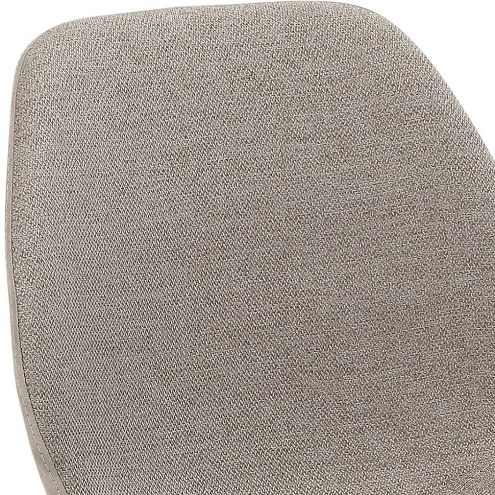 Grauer Barstuhl im Material Mix - Ruvenz