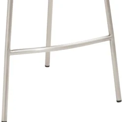 Grauer Barstuhl im Material Mix - Ruvenz