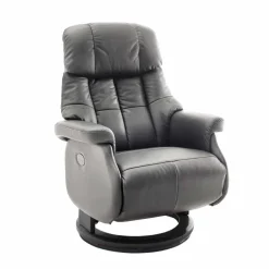 Grauer Fernsehessel Enjisaco mit ausklappbarer Schlaffunktion