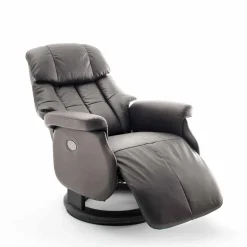 Grauer Fernsehessel Enjisaco mit ausklappbarer Schlaffunktion