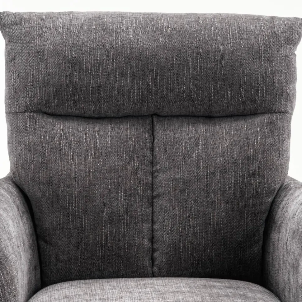 Grauer Tischsessel mit Federkern - Cregorian (2er Set)