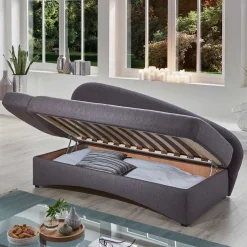 Graues Daybed mit Bettkasten - Perfect