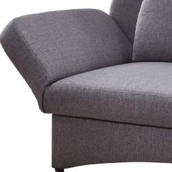 Graues Funktionssofa mit Armlehne links - Landhuis