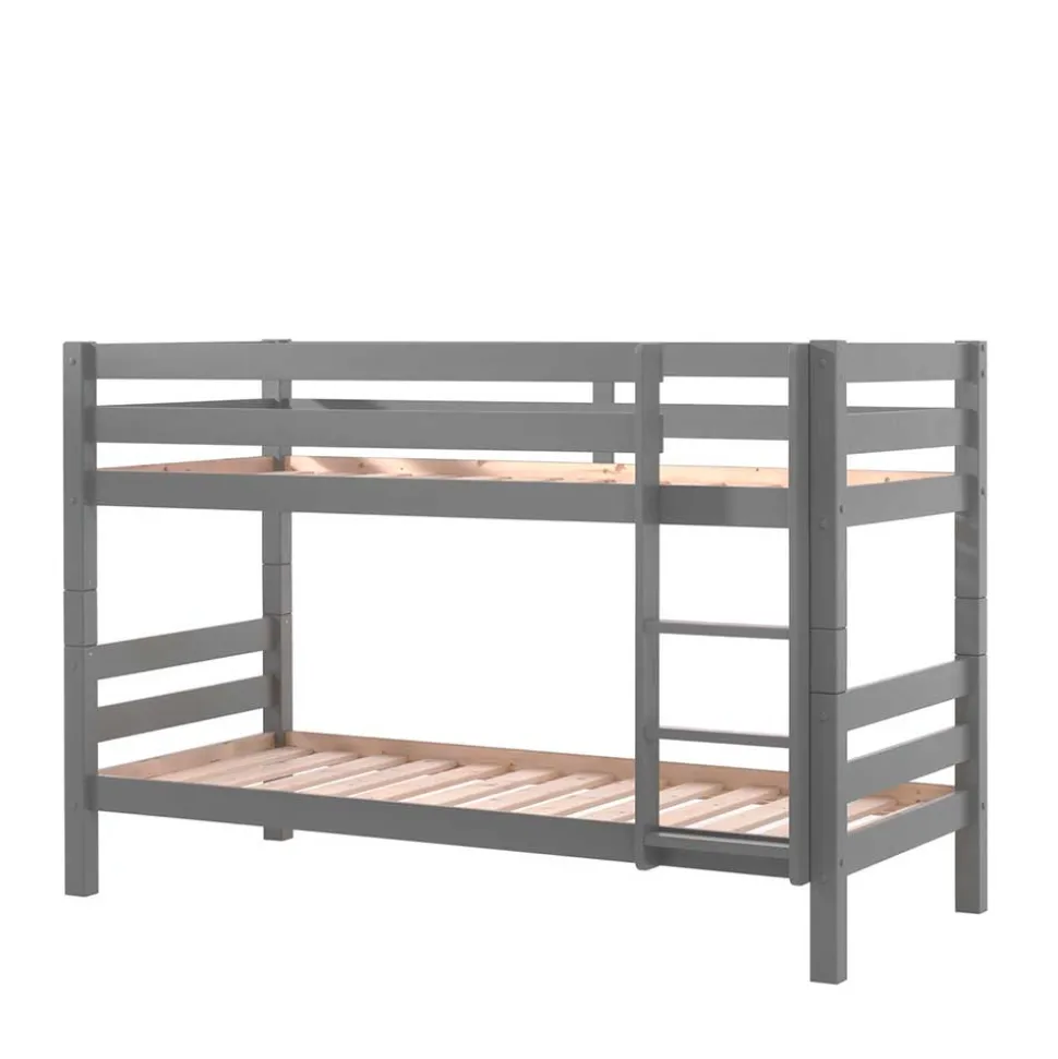 Graues Stockbett Etagenbett in drei Höhen - Vadromo