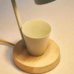 Graugrüne Schreibtischleuchte mit Stifthalter - Jeffa