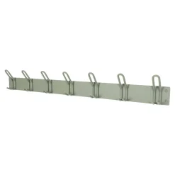 Graugrüne Wandgarderobe aus Metall - Mecia