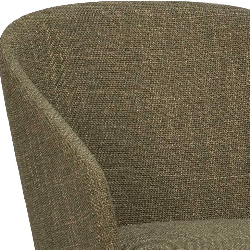 Grüner Armlehnenstuhl halbrund - Ohio (2er Set)