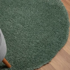 Grüner Teppich mit 4 cm Hochflor - Pereza