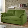 Grünes Zweisitzer Sofa ausklappbar - Molocai