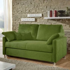 Grünes Zweisitzer Sofa ausklappbar - Molocai