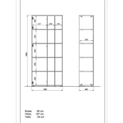 Große Büro Einrichtung komplett - Situatica (vierteilig)