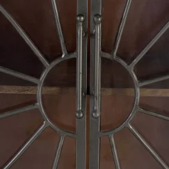 Große Design Kommode mit Glas Metalltüren - Everton