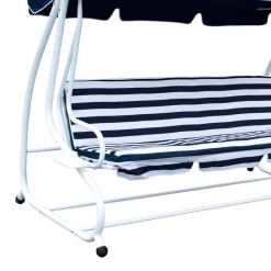 Große Hollywoodschaukel Kasaryn in Blau & Weiß