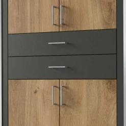 Großer Kleiderschrank 270 cm mit acht Türen - Ayla