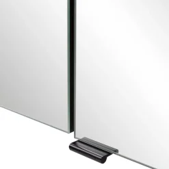 Großer Waschplatz mit 2 Becken & Badschränke - Crystoga (vierteilig)