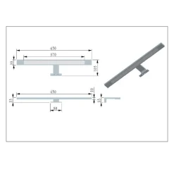 Großer Waschplatz mit 2 Becken & Badschränke - Crystoga (vierteilig)
