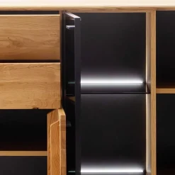 Großes Highboard mit Metall Bügelgestell - Flacona