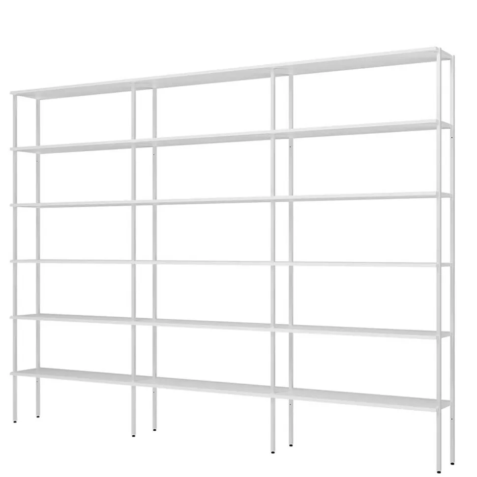 Großes Stauraum Regalsystem in Weiß - Leyma