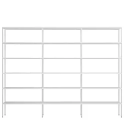 Großes Stauraum Regalsystem in Weiß - Leyma