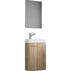 Gäste Bad Waschtisch und Spiegel - Veny (zweiteilig)