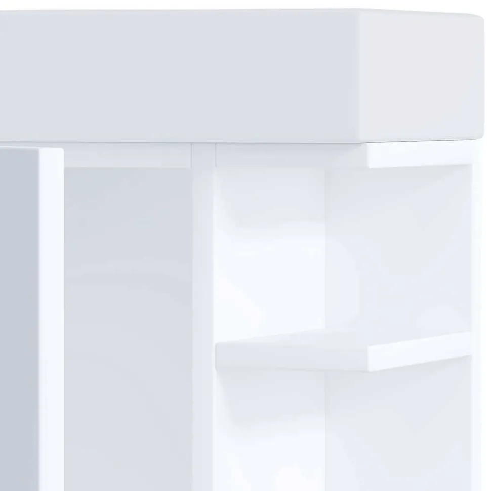 Gäste WC Waschtisch in Weiß hängend - Croscony