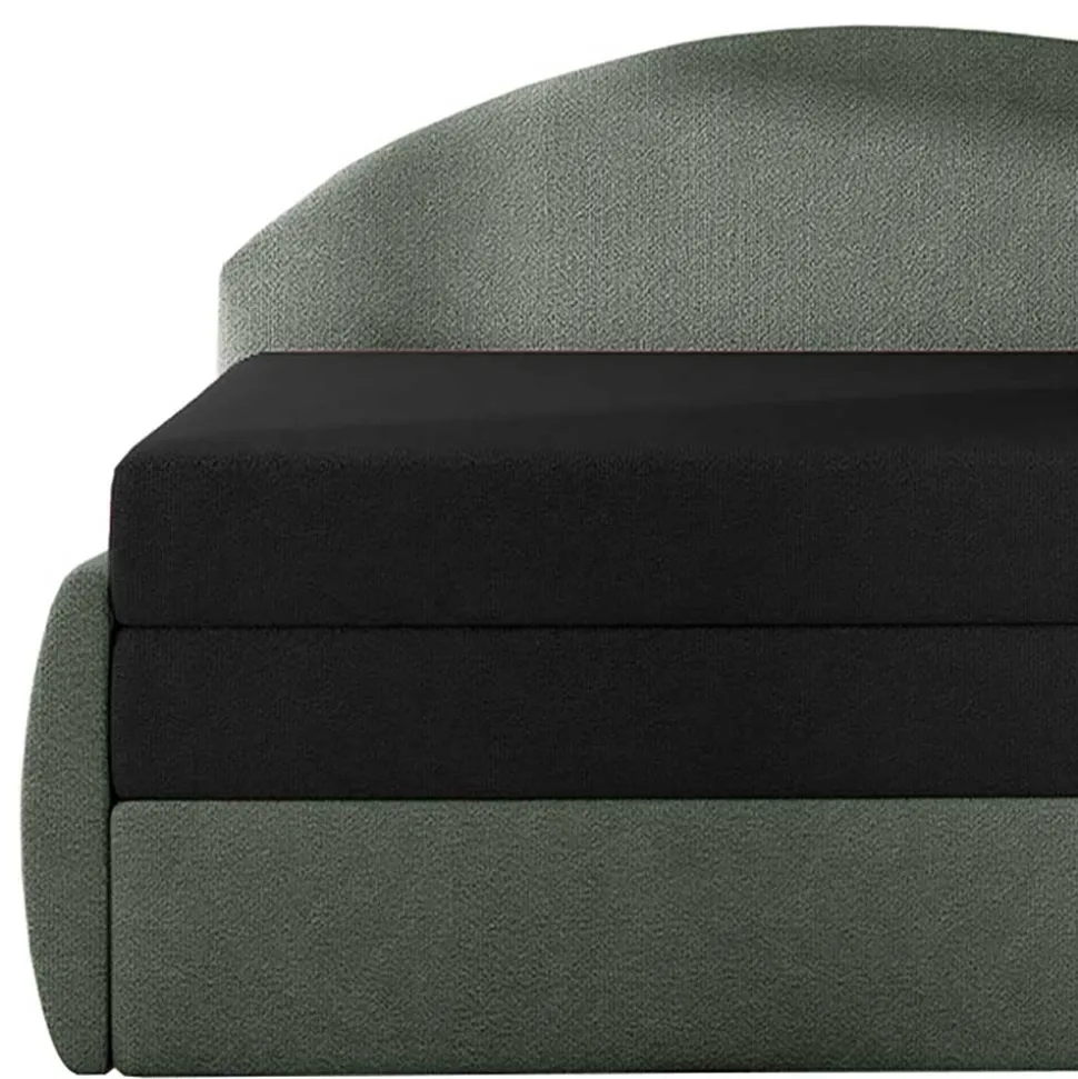 Gästebett Recamiere in Grau und Schwarz - Viko