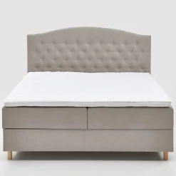 H3 Komplettbett mit Bettkasten in Hellbraun - Furcia