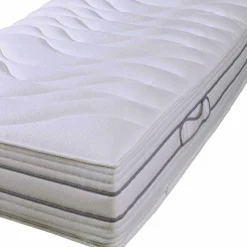 H4 Matratze mit Taschenfederkern 7-Zonen Cruba Bezug mit Klimaband